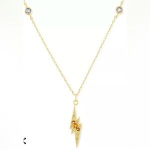 R.H. Macy & Co Fine Jewelry Lightening Bolt Crystal Necklace